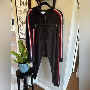 Velvet by Graham & Spencer navy blue track suit